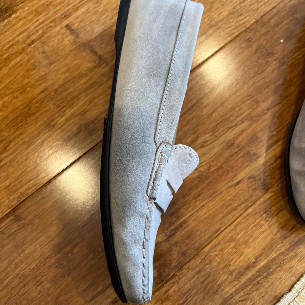 TODโS CITY GOMMINO DRIVING SHOES IN SUEDE - light grayish taupe color size 39 - Picture 11 of 16